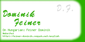 dominik feiner business card